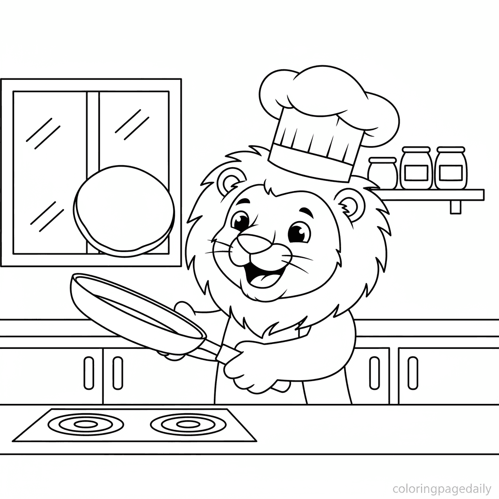 The Pancake Flipping Lion
