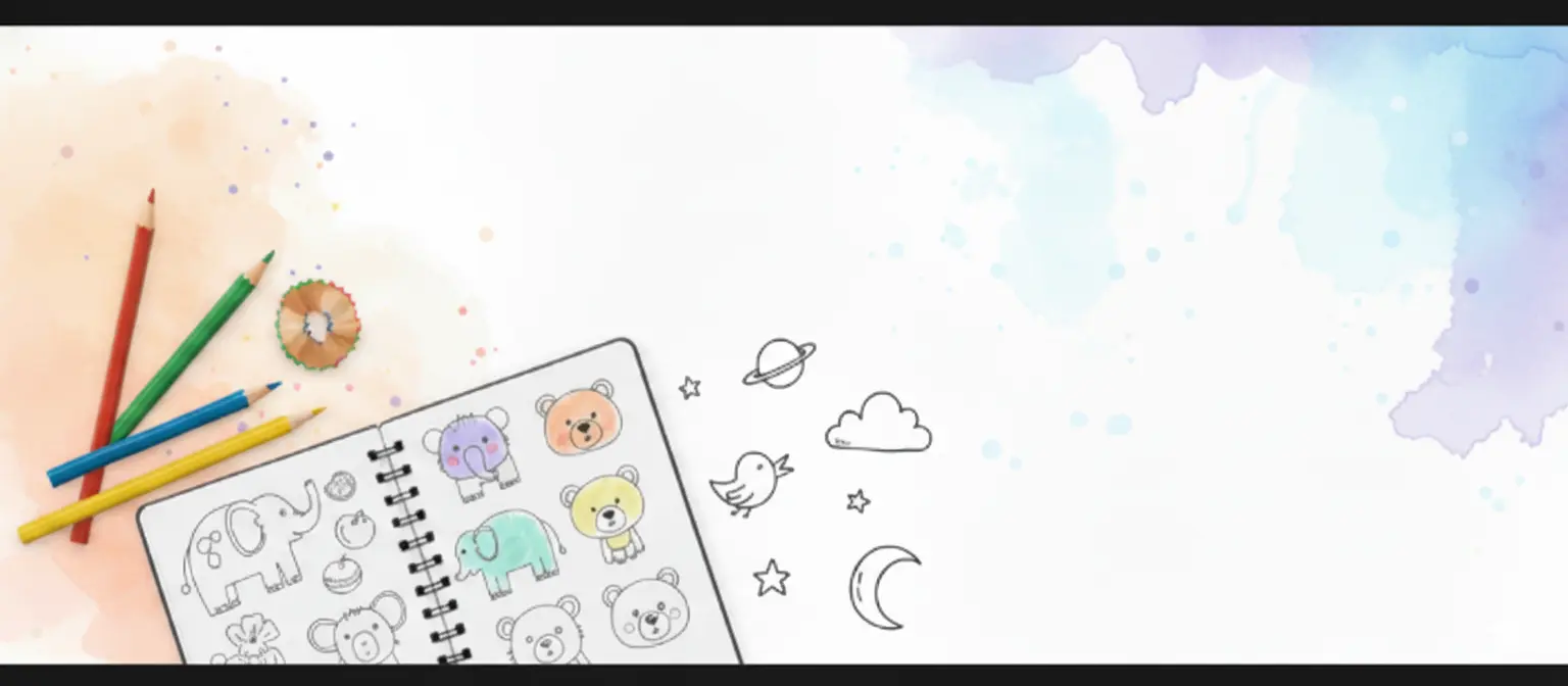 Colorful collection of printable coloring pages for kids