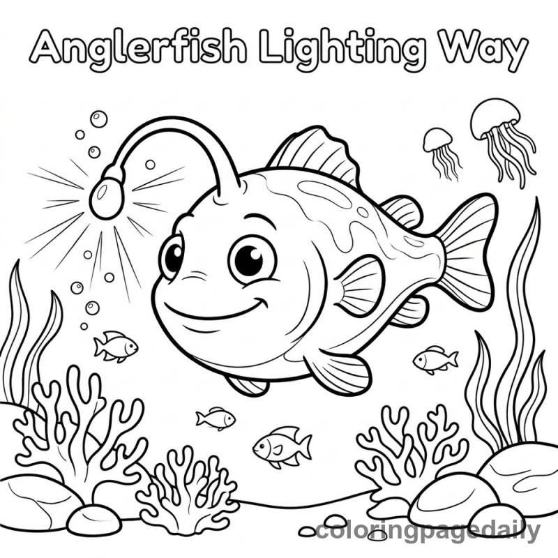 Anglerfish Lighting Way - Colored reference example