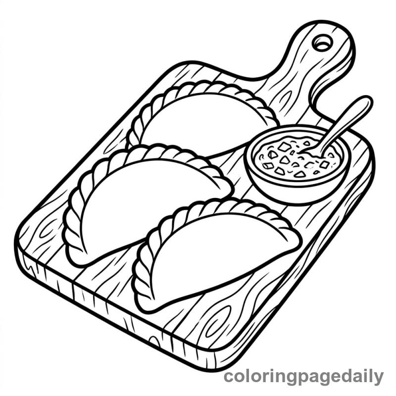 Argentinian Empanadas - Colored reference example