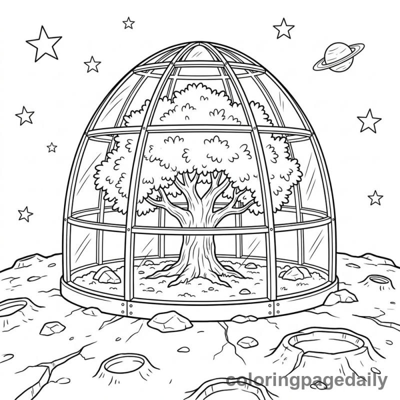 The Asteroid Greenhouse - Colored reference example
