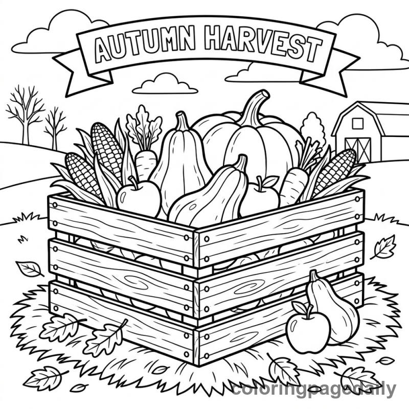 Autumn Harvest Crate - Colored reference example