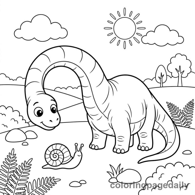Baby Diplodocus Discovery - Colored reference example