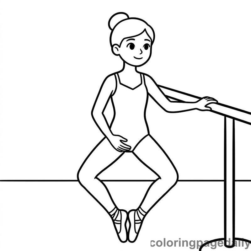 Ballet Dancer Practice - Colored reference example