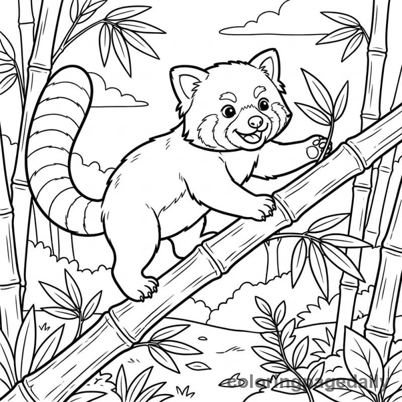 Bamboo Balancing Act - Colored reference example