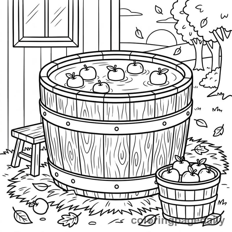Bobbing for Apples - Colored reference example
