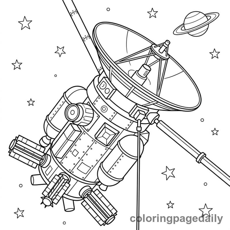 Cassini Spacecraft Mission - Colored reference example