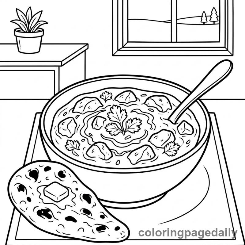 Chicken Tikka Masala Bowl - Colored reference example