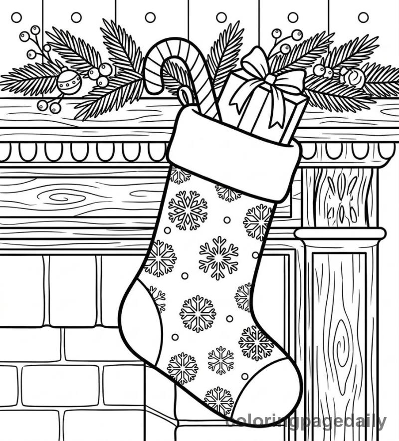 Christmas Stocking Surprise - Colored reference example