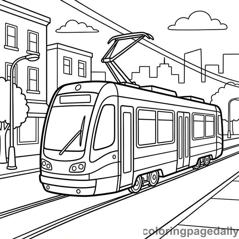 City Electric Tram - Colored reference example