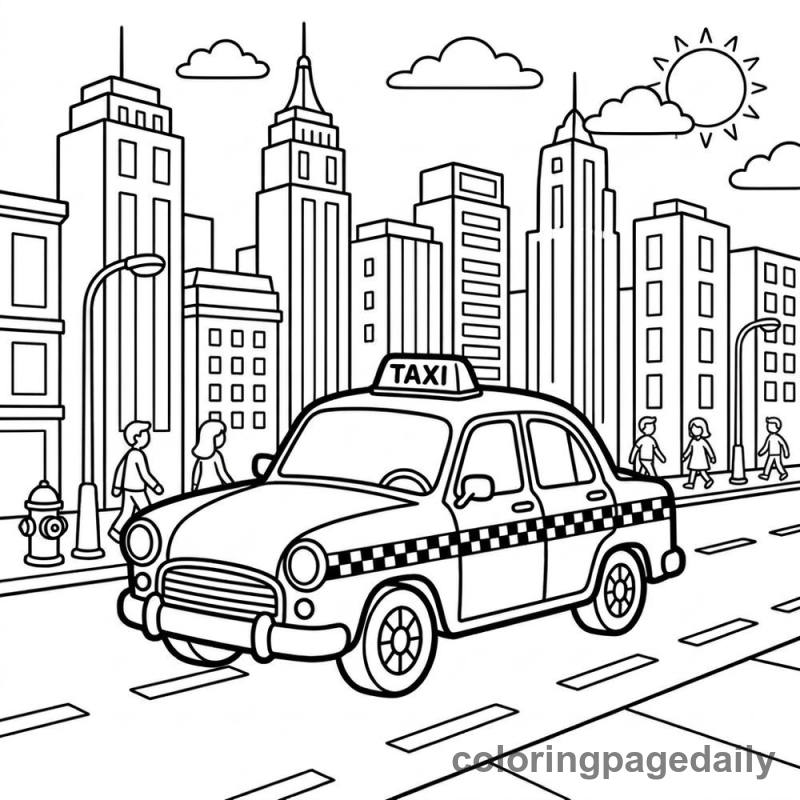City Taxi Driving - Colored reference example