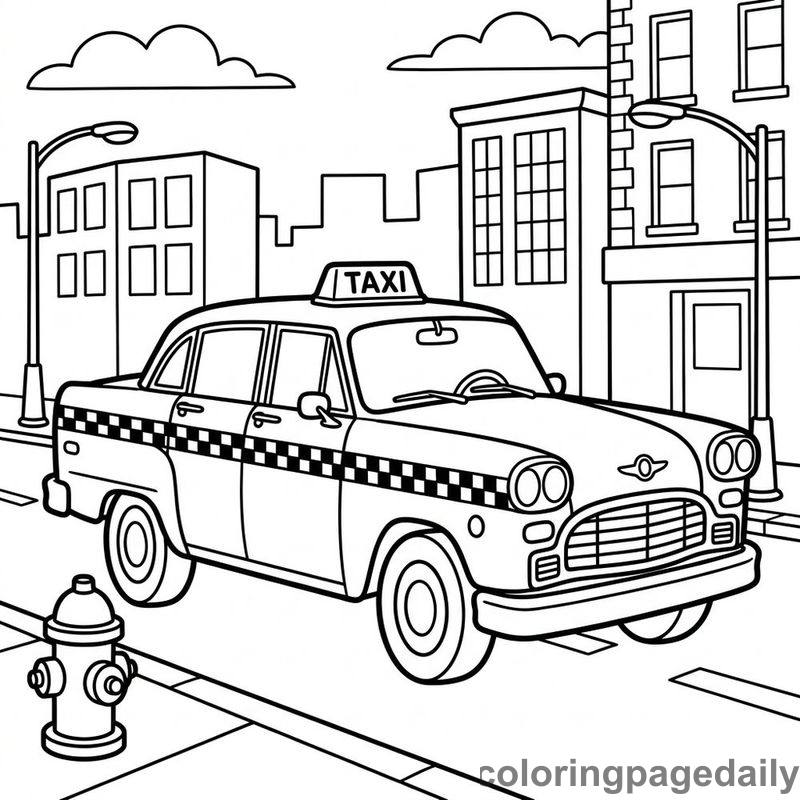 City Taxi Driving - Colored reference example