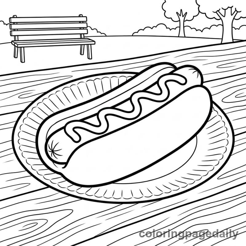 Classic Hot Dog - Colored reference example