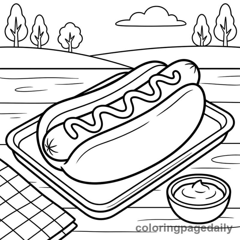 Classic Hot Dog - Colored reference example
