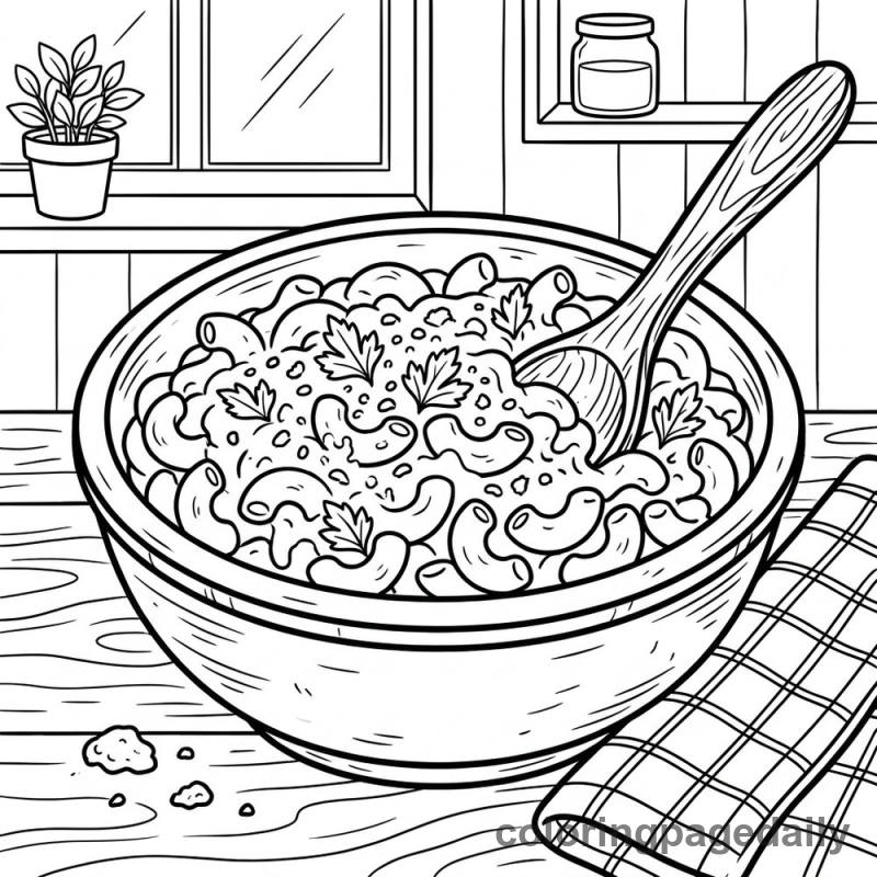 Classic Macaroni And Cheese - Colored reference example
