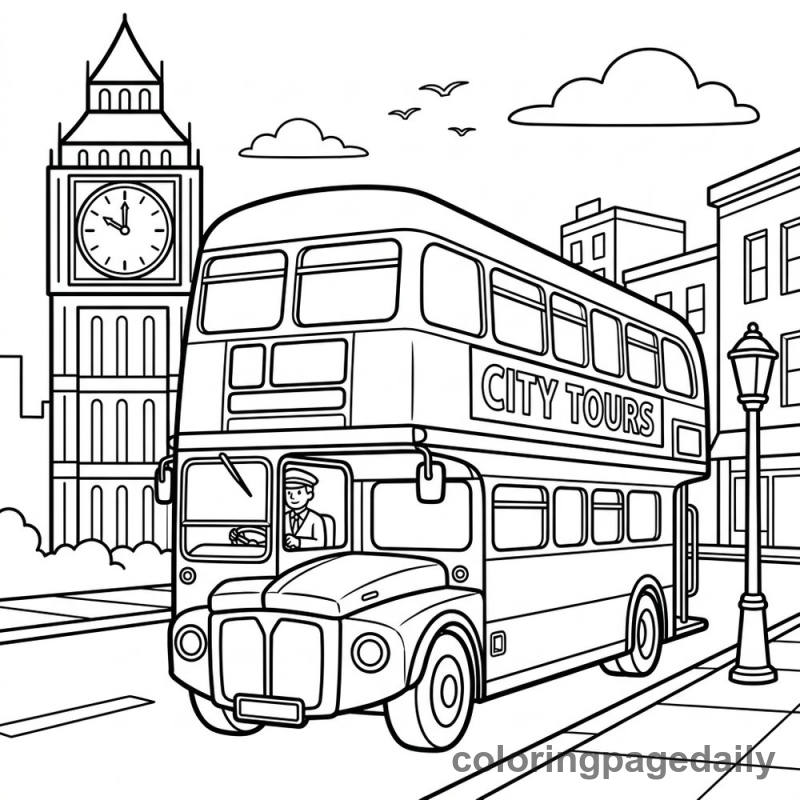Double-Decker Bus Ride - Colored reference example