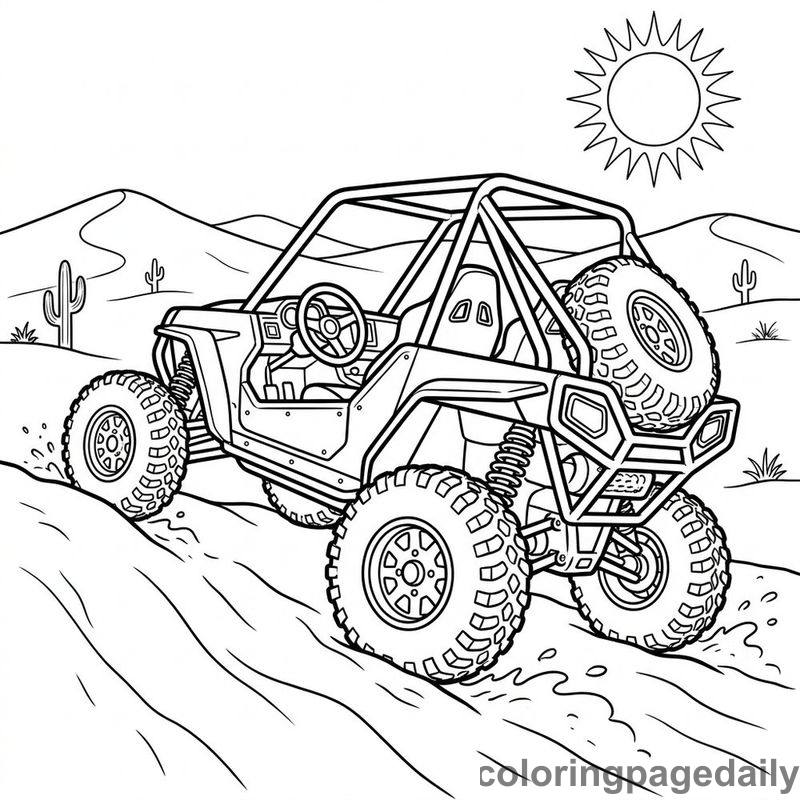 Dune Buggy Desert Adventure - Colored reference example
