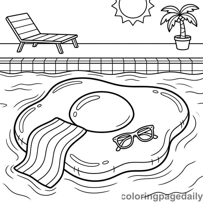 Egg Pool Float Relaxation - Colored reference example