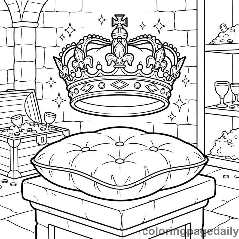 Enchanted Floating Royal Crown - Colored reference example