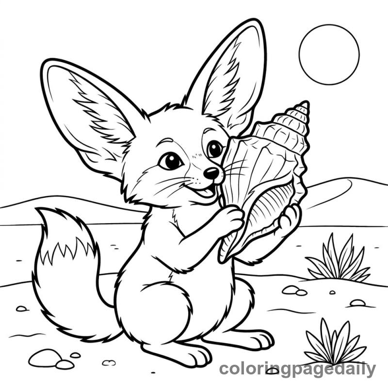 Felix's Secret Sea Song - story illustration coloring page