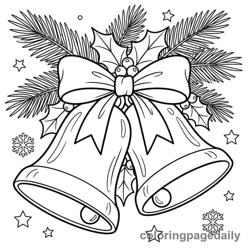 Festive Christmas Bells - Colored reference example