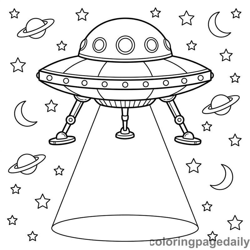 Flying Saucer UFO - Colored reference example