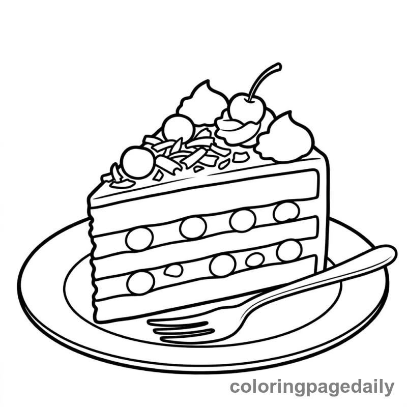 German Black Forest Cake - Colored reference example