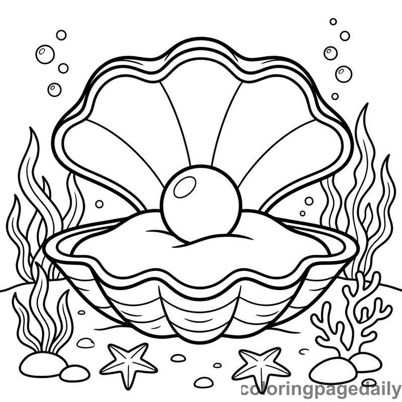 Giant Clam Pearl - Colored reference example