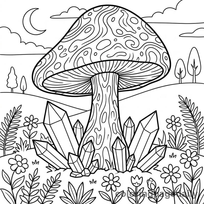 Giant Crystal Mushroom - Colored reference example