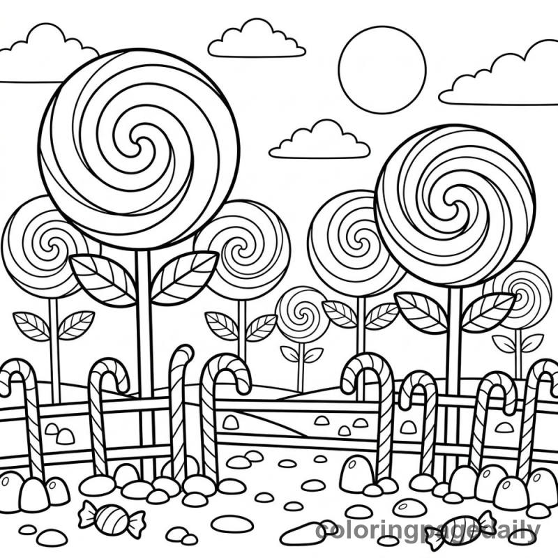 Giant Lollipop Forest - Colored reference example