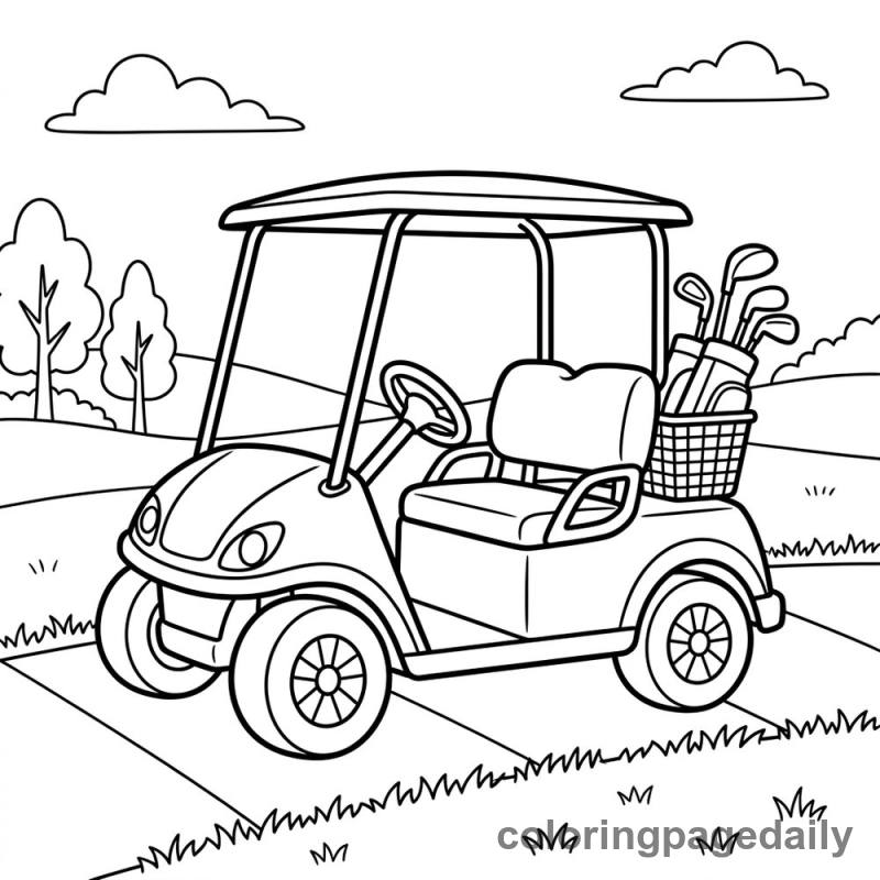 Golf Cart Driving - Colored reference example