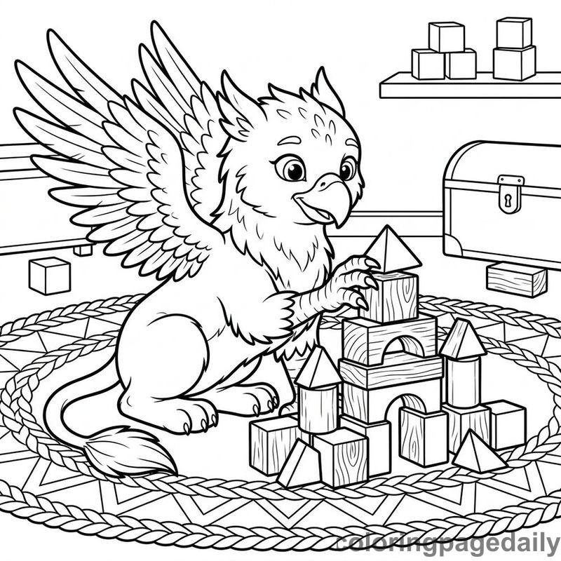 Griffin Building Block Castle - Colored reference example