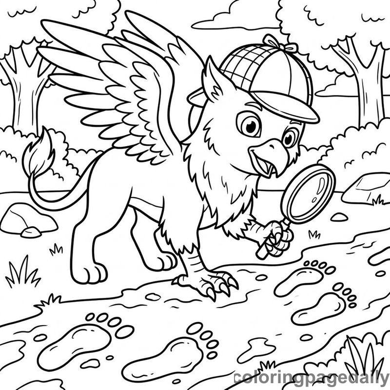Griffin Detective Adventure - Colored reference example