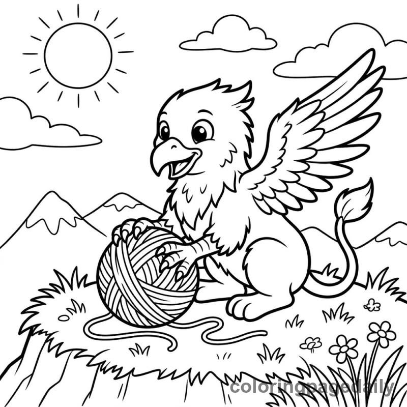 Griffin's Yarn Play - Colored reference example