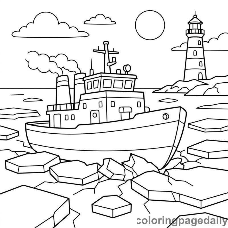 Icebreaker Ship Adventure - Colored reference example