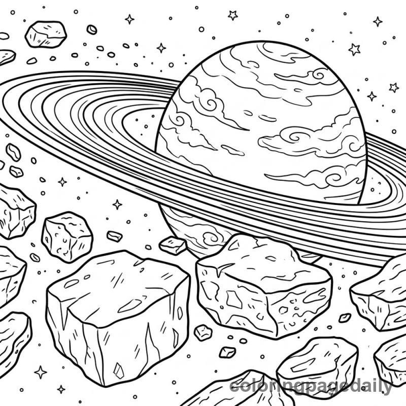 Journey Through Saturn's Rings - Colored reference example