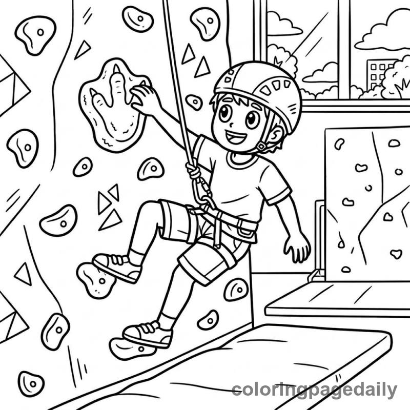 Kid Rock Climbing - Colored reference example