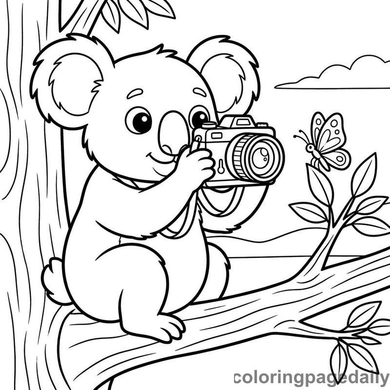 Koala Nature Photographer - Colored reference example