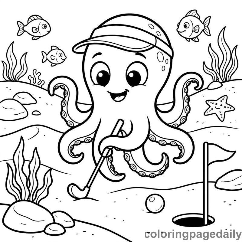 Kraken Miniature Golf - Colored reference example