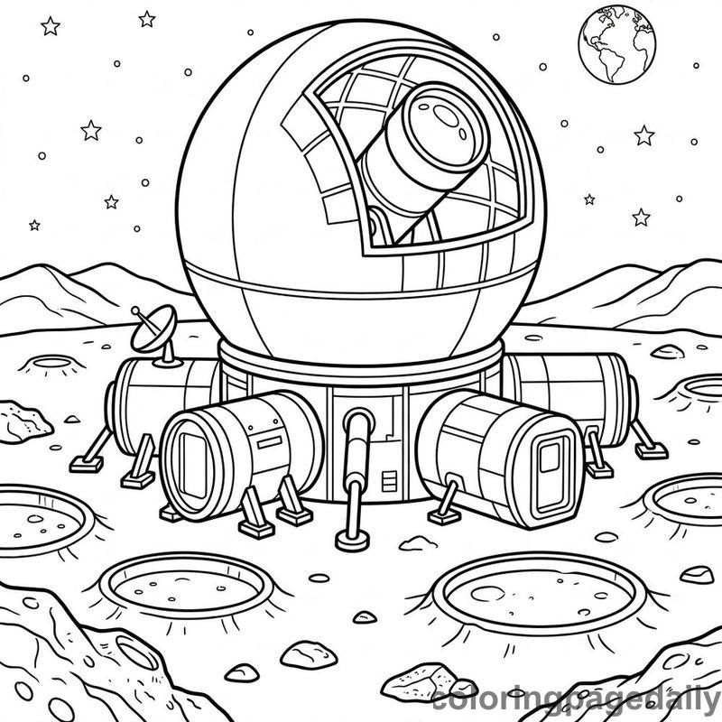 Lunar Space Observatory - Colored reference example
