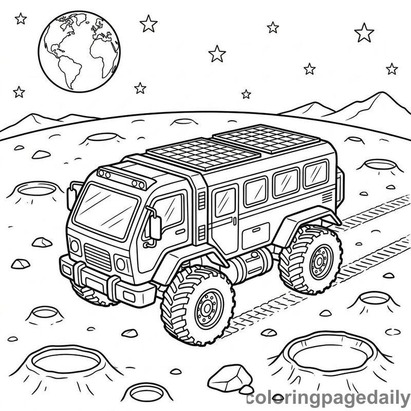 Lunar Transport Bus Driving - Colored reference example