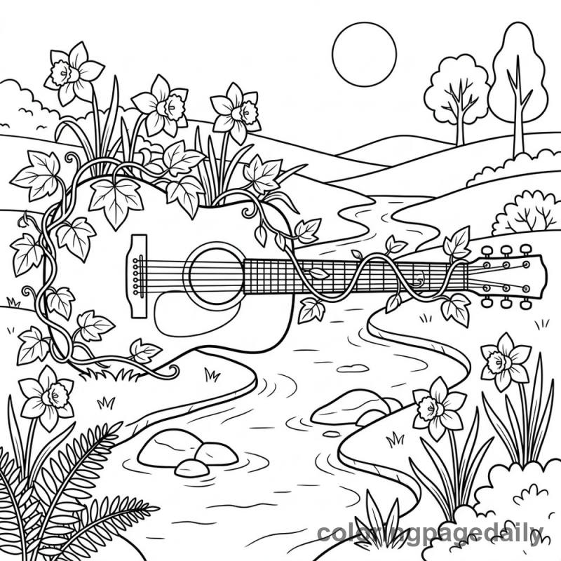 Magical Acoustic Guitar Bridge - Colored reference example