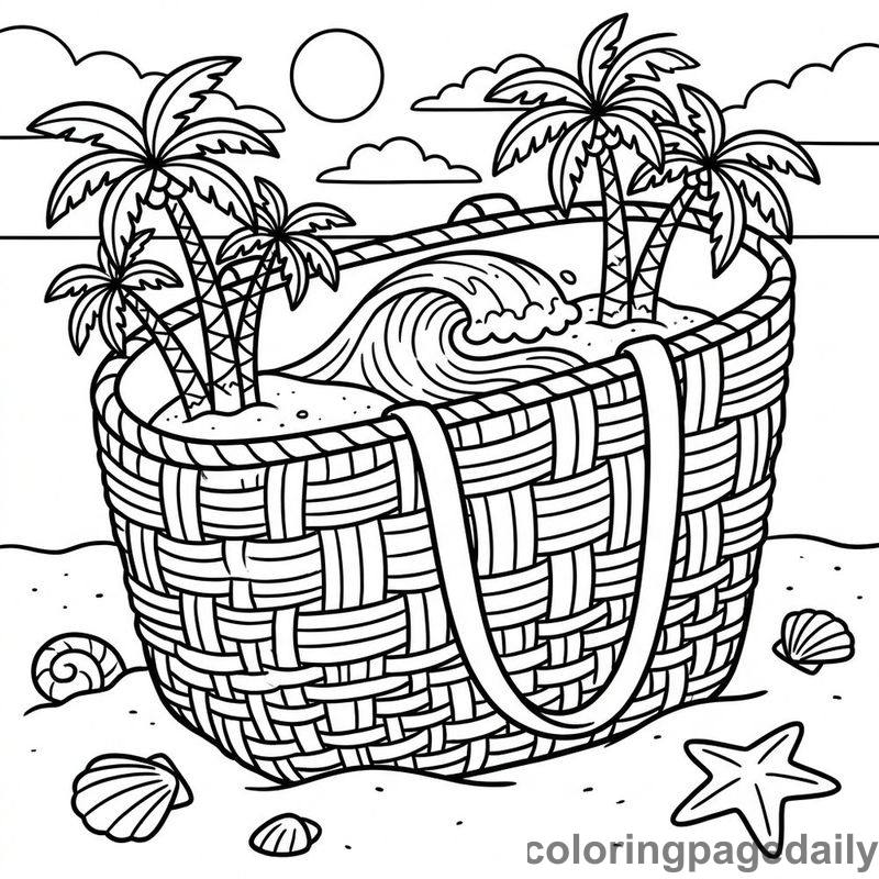 Magical Beach Bag Oasis - Colored reference example