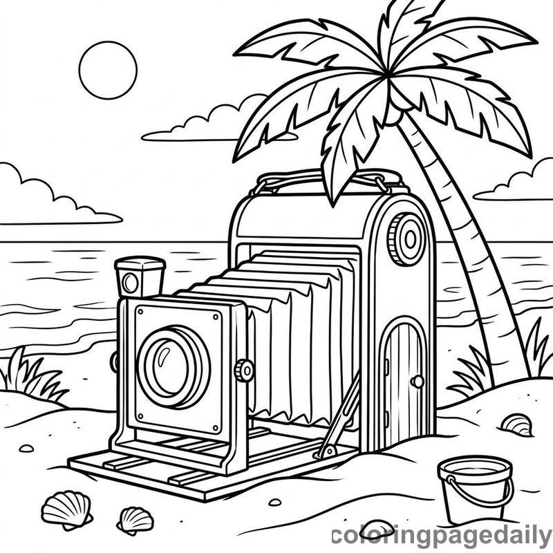 Magical Camera Beach House - Colored reference example