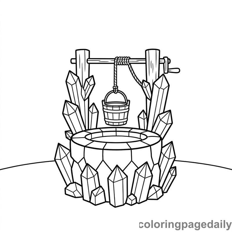 Magical Crystal Wishing Well - Colored reference example