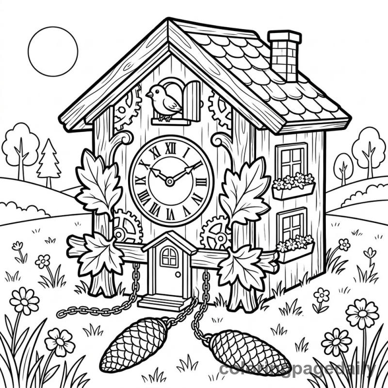 Magical Cuckoo Clock House - Colored reference example