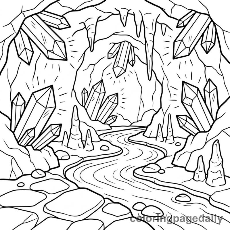 The Crystal Cave Stream - Colored reference example