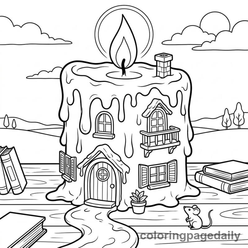 Magical Melting Candle Home - Colored reference example