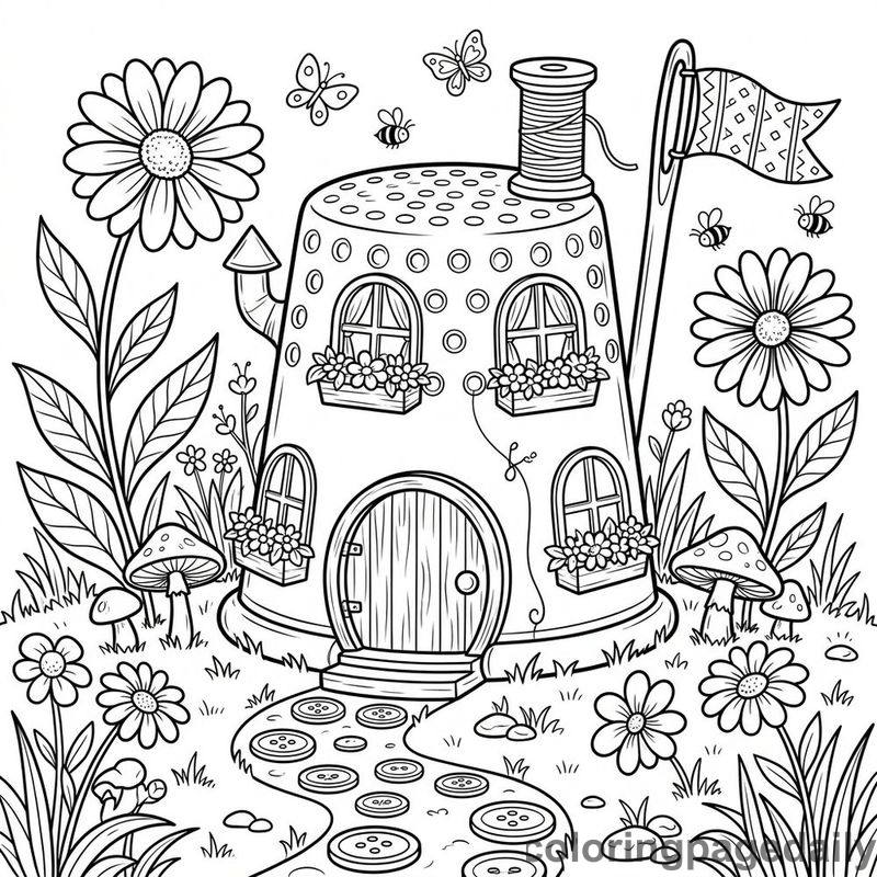 Magical Thimble House - Colored reference example