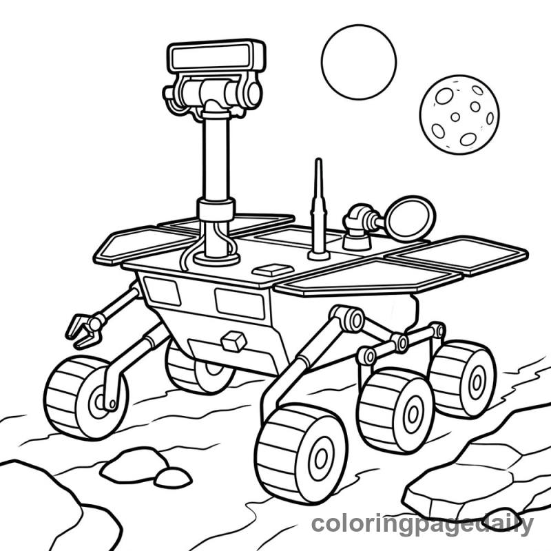 Mars Rover Exploration - Colored reference example